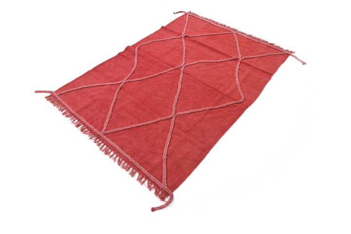 3' 3 x 4' 7 Hand Woven Kilim Modern Wool Rug