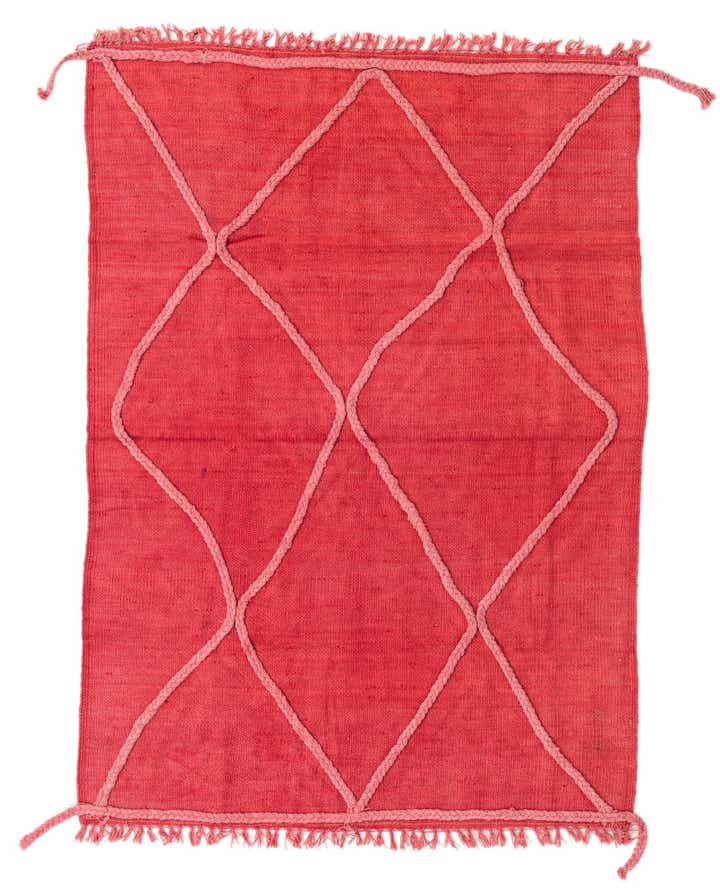 3' 3 x 4' 7 Hand Woven Kilim Modern Wool Rug