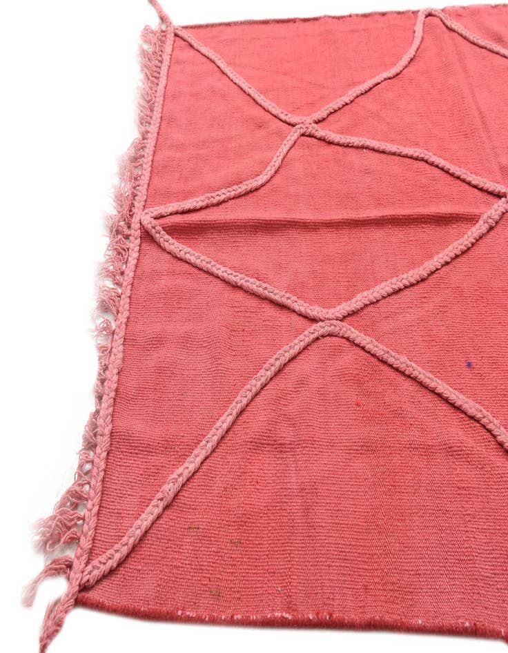 Detail image of 3' 3 x 4' 10  Hand Woven Kilim Modern Wool Rug