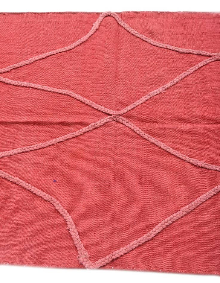 Detail image of 3' 3 x 4' 10  Hand Woven Kilim Modern Wool Rug