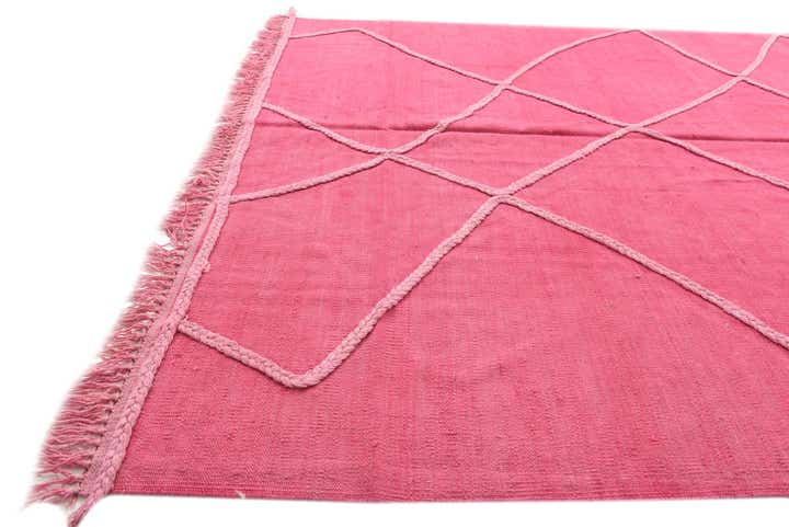 5' 6 x 8' Hand Woven Kilim Modern Wool Rug