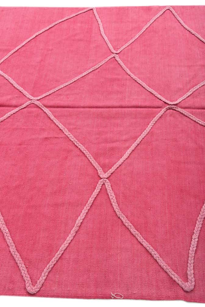 5' 6 x 8' Hand Woven Kilim Modern Wool Rug