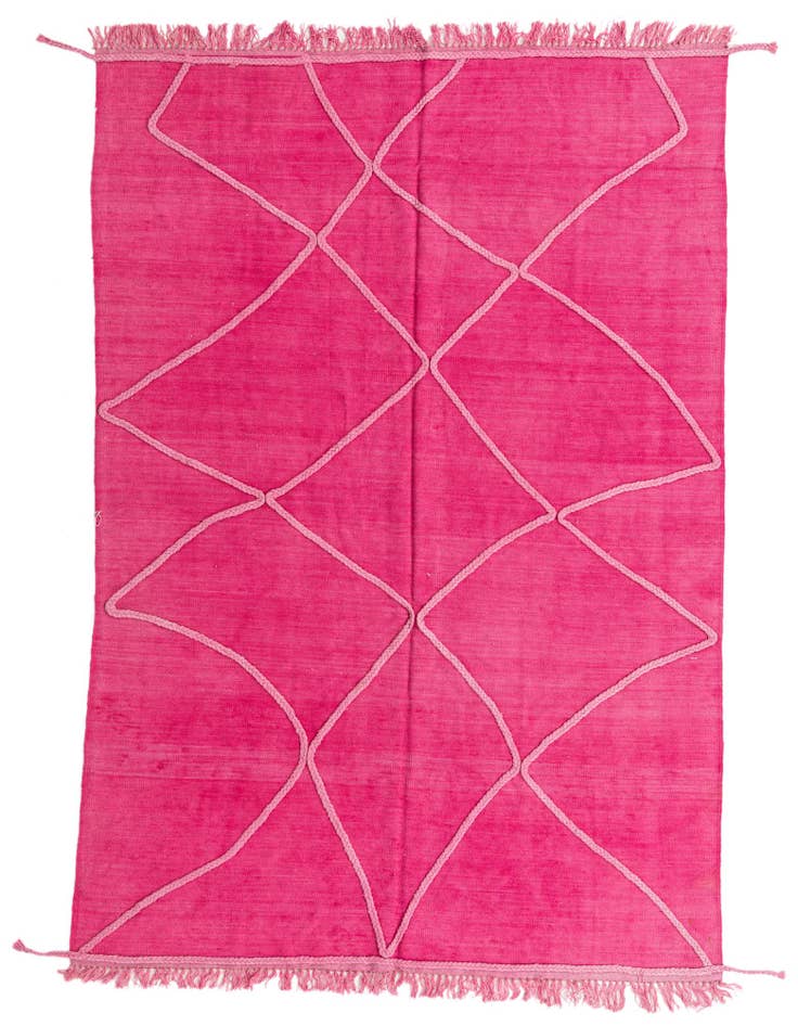 Detail image of 5' 6 x 8' Hand Woven Kilim Modern Wool Rug