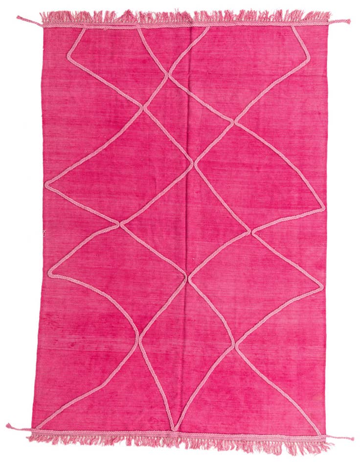 Detail image of 5' 6 x 8' Hand Woven Kilim Modern Wool Rug