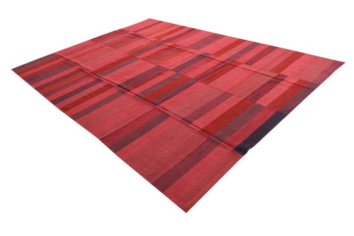 8' 4 x 11' 2 Hand Woven Kilim Modern Wool Rug