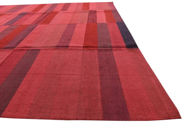 Detail image of 8' 4 x 11' 2 Hand Woven Kilim Modern Wool Rug