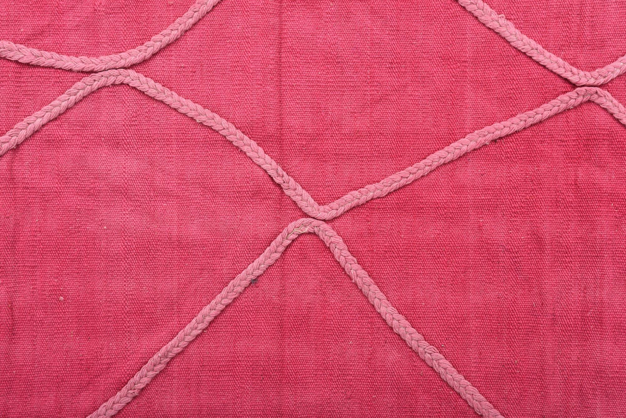 3' 4 x 4' 9 Hand Woven Kilim Modern Wool Rug