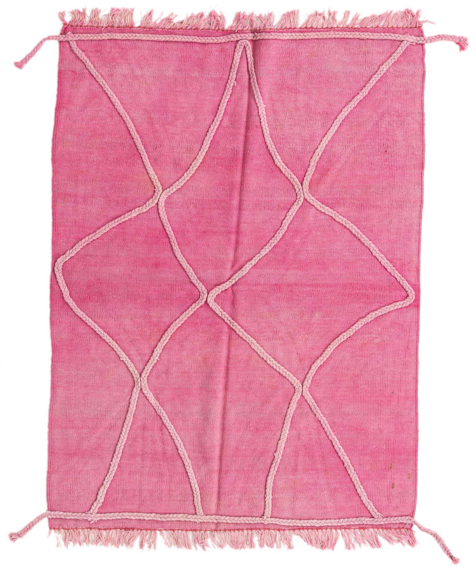 3' 6 x 4' 9 Hand Woven Kilim Modern Wool Rug