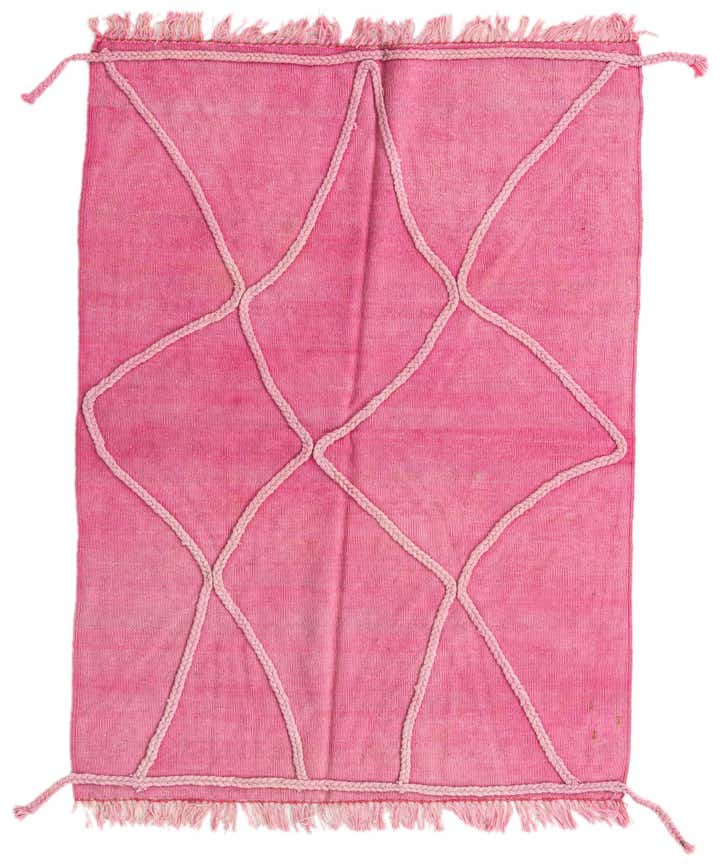 3' 6 x 4' 9 Hand Woven Kilim Modern Wool Rug