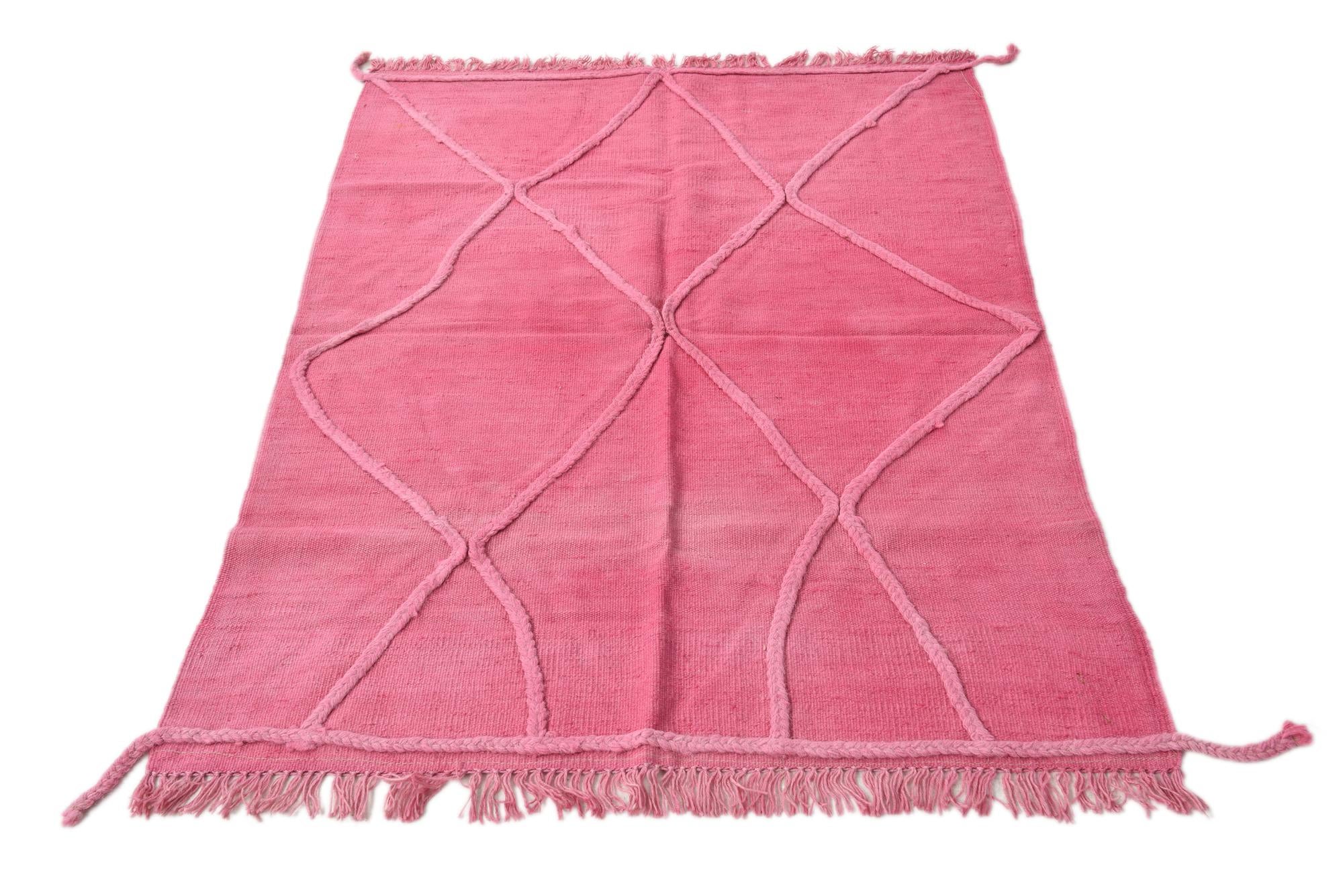 3' 6 x 5' Hand Woven Kilim Modern Wool Rug