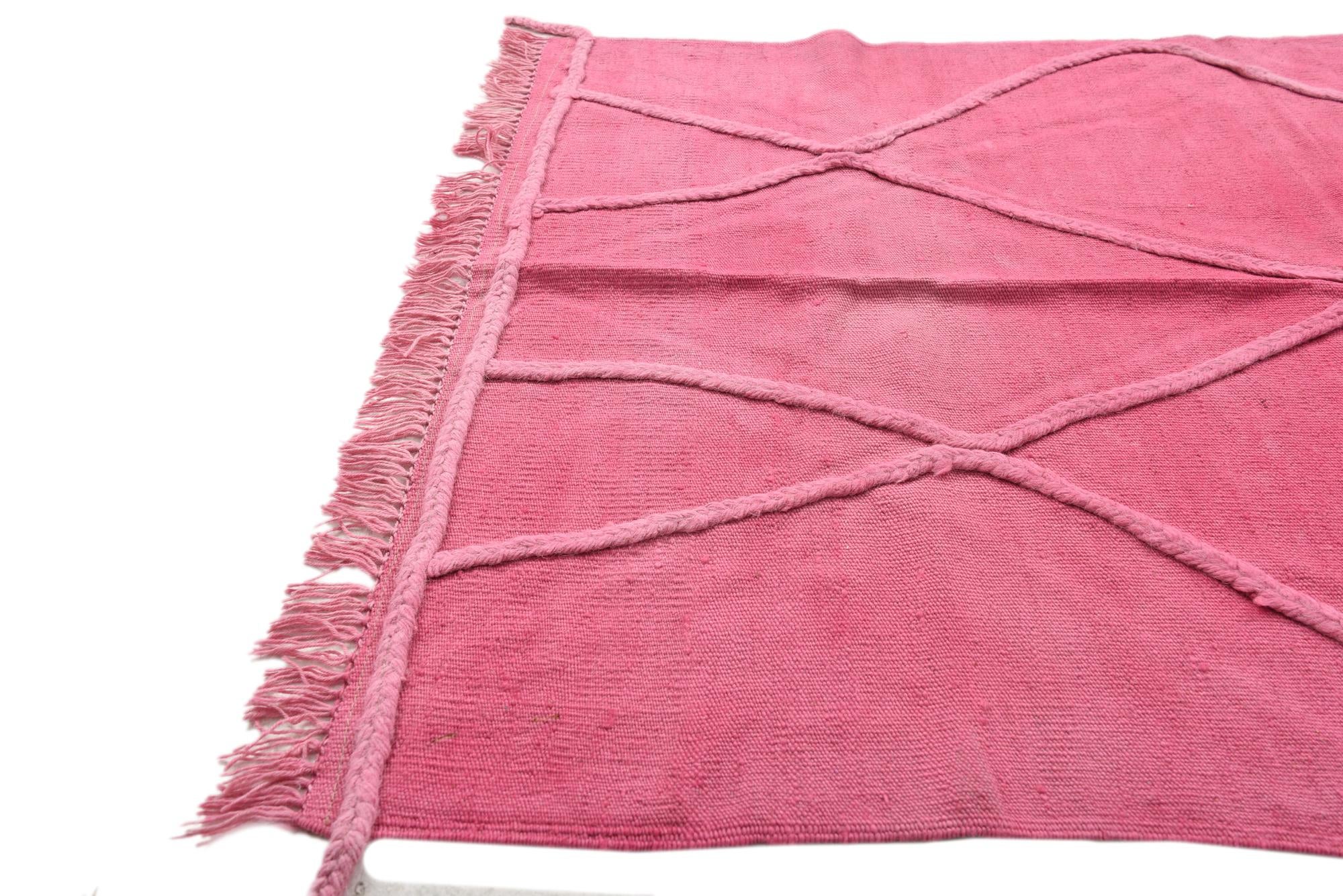 3' 6 x 5' Hand Woven Kilim Modern Wool Rug