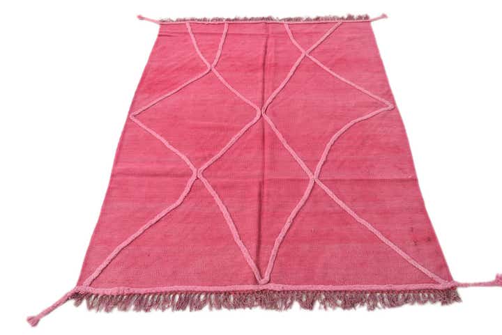 4' x 6' Hand Woven Kilim Modern Wool Rug