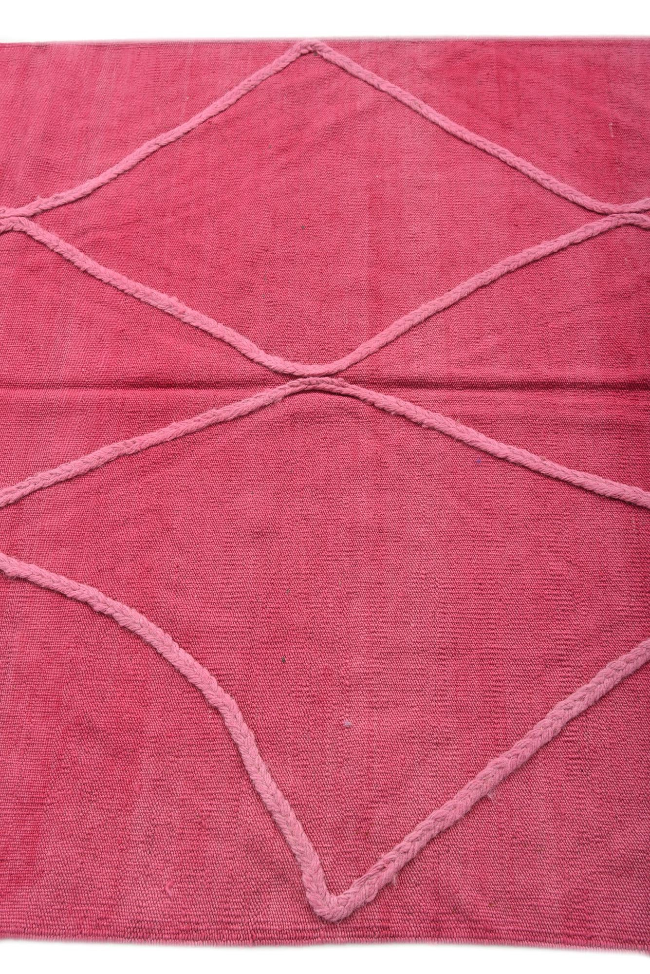 4' x 6' Hand Woven Kilim Modern Wool Rug