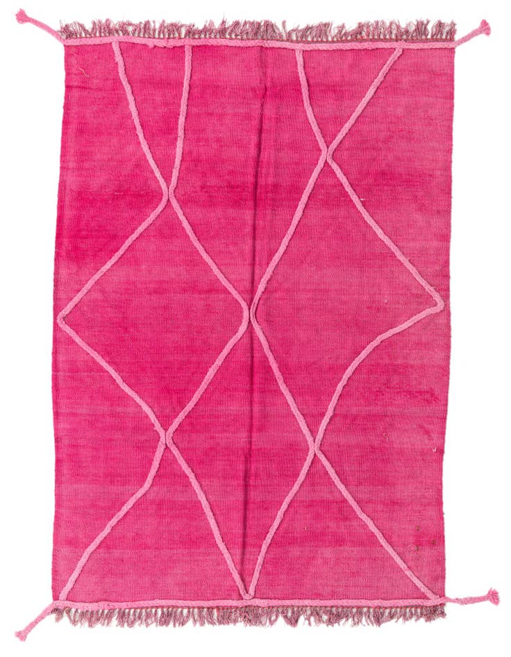 Detail image of 4' x 6' Hand Woven Kilim Modern Wool Rug