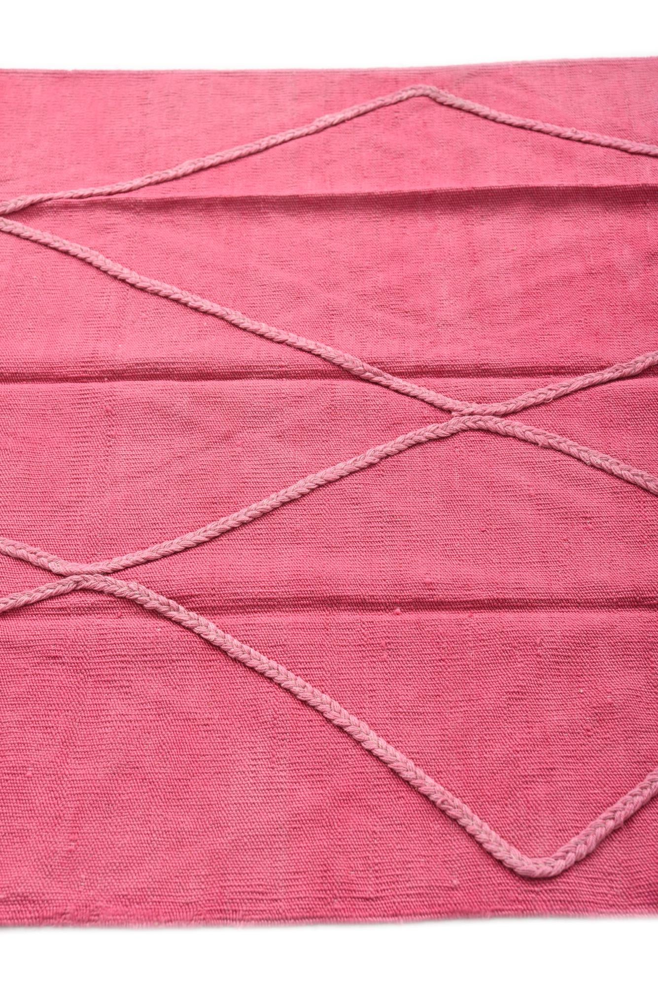 3' 5 x 4' 10 Hand Woven Kilim Modern Wool Rug