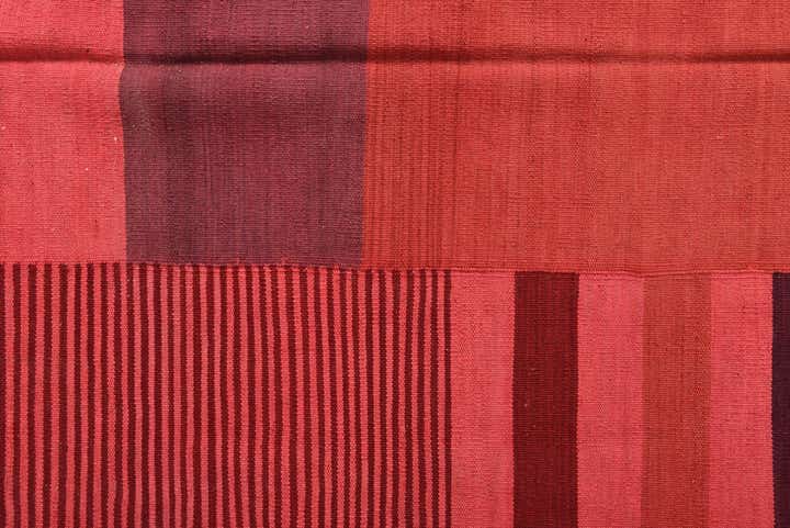 205cm x 280cm Hand Woven Kilim Modern Wool Rug