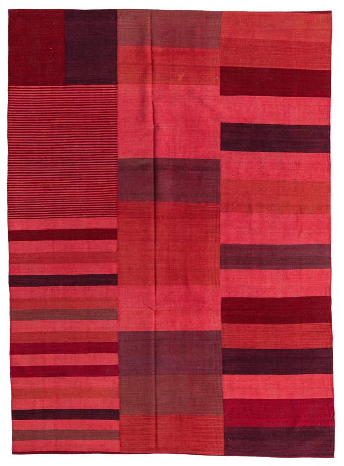 Detail image of 205cm x 280cm Hand Woven Kilim Modern Wool Rug