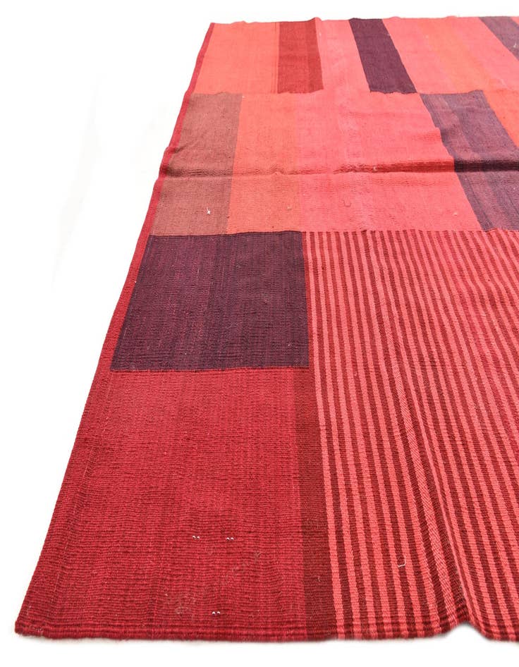 Detail image of 6' 8 x 9' 3 Hand Woven Kilim Modern Wool Rug