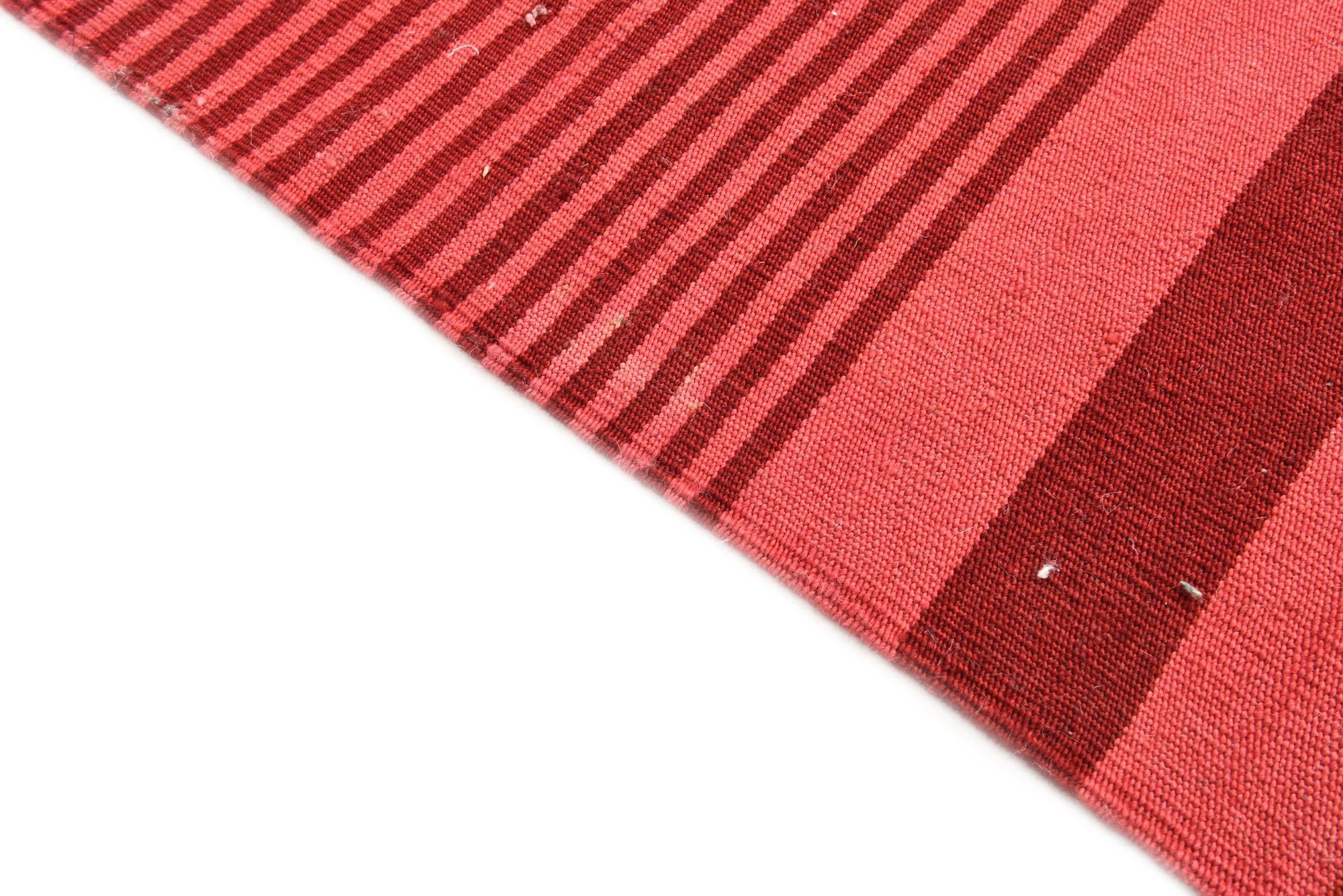 6' 8 x 9' 3 Hand Woven Kilim Modern Wool Rug