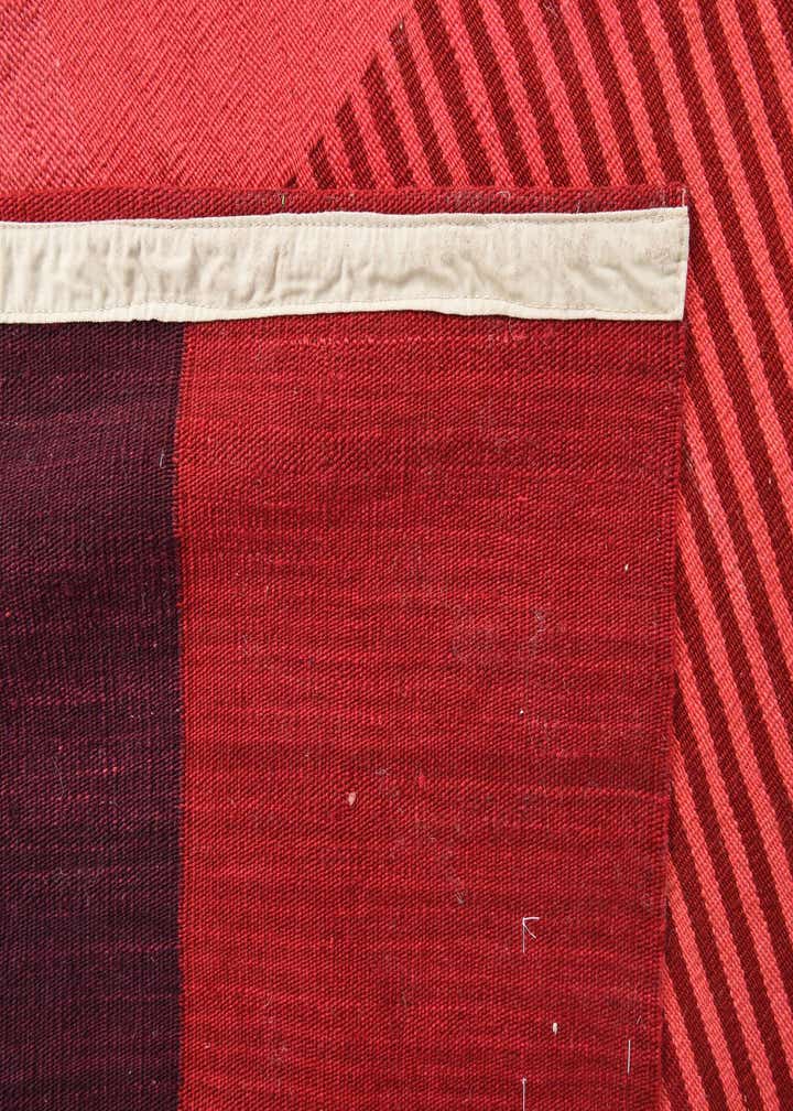 6' 8 x 9' 3 Hand Woven Kilim Modern Wool Rug