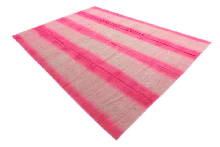 7' 10 x 10' 9 Hand Woven Kilim Modern Wool Rug