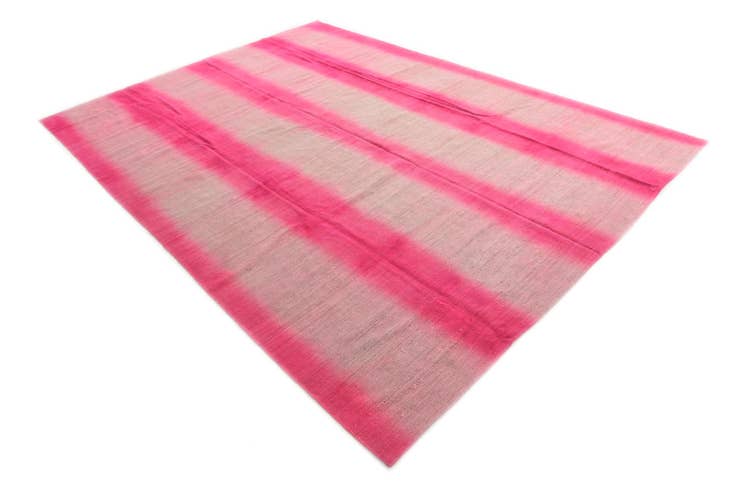 Detail image of 7' 10 x 10' 9 Hand Woven Kilim Modern Wool Rug