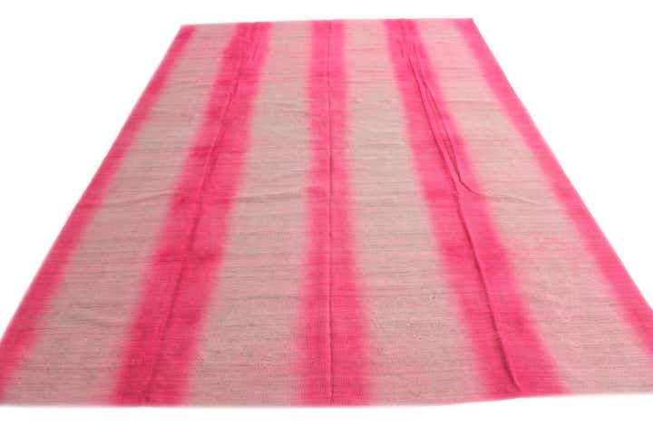 7' 10 x 10' 9 Hand Woven Kilim Modern Wool Rug