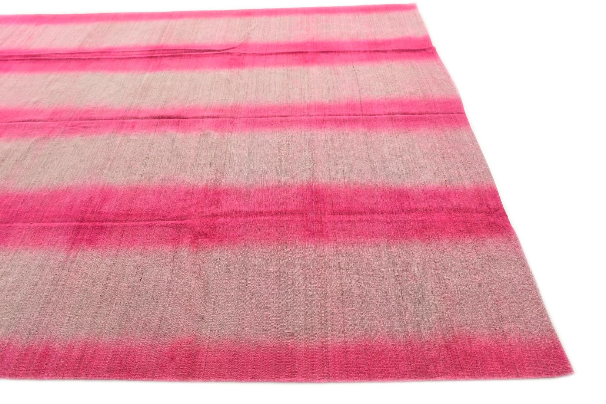 7' 10 x 10' 9 Hand Woven Kilim Modern Wool Rug