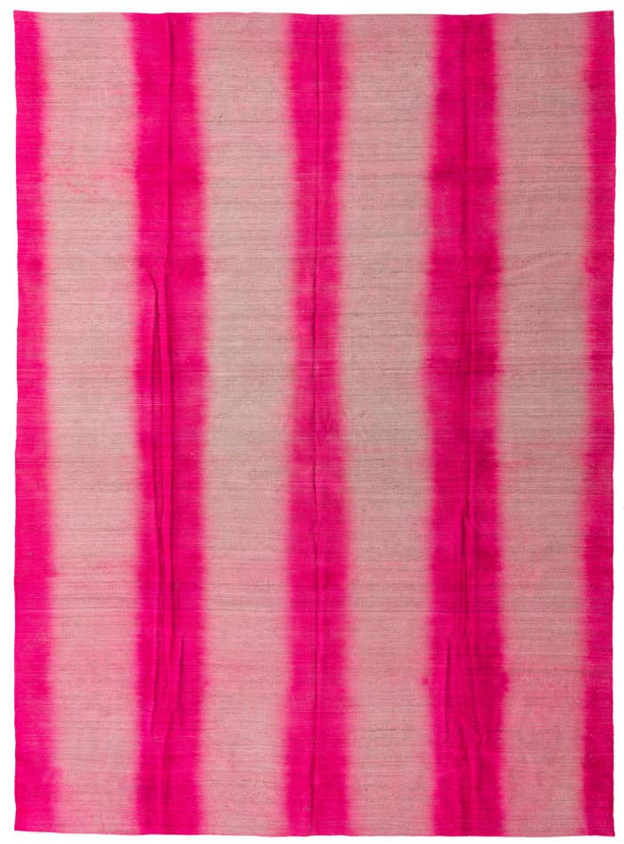 Detail image of 7' 10 x 10' 9 Hand Woven Kilim Modern Wool Rug