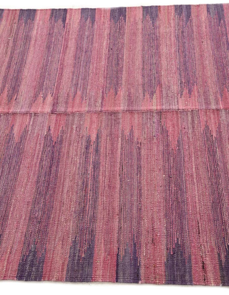 Detail image of 4' 4 x 5' 9 Hand Woven Kilim Modern Wool Rug