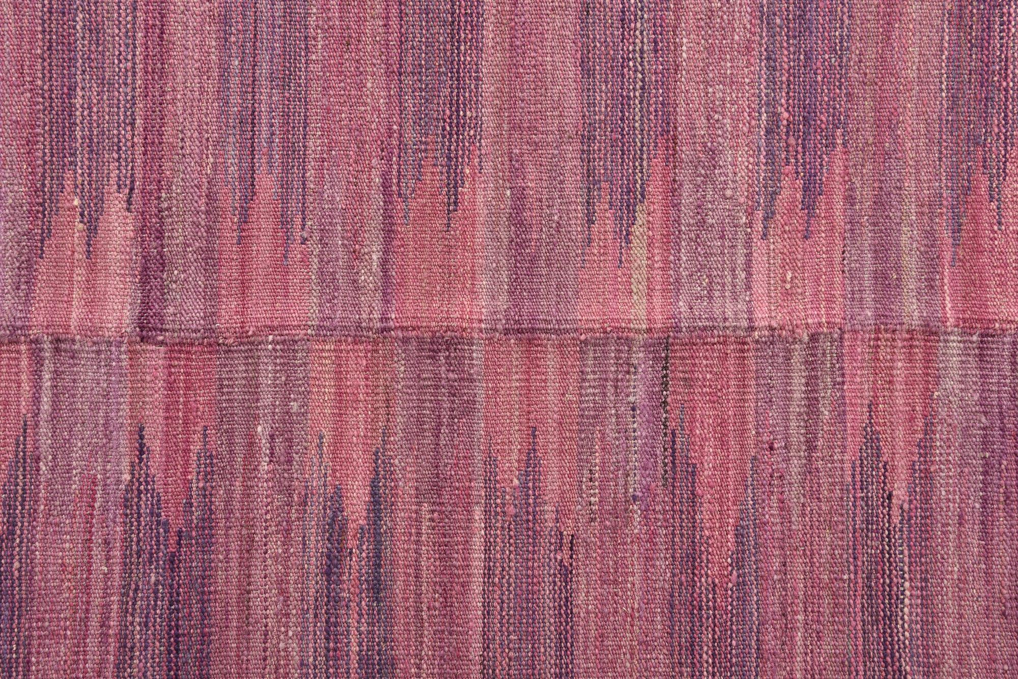4' 4 x 5' 9 Hand Woven Kilim Modern Wool Rug