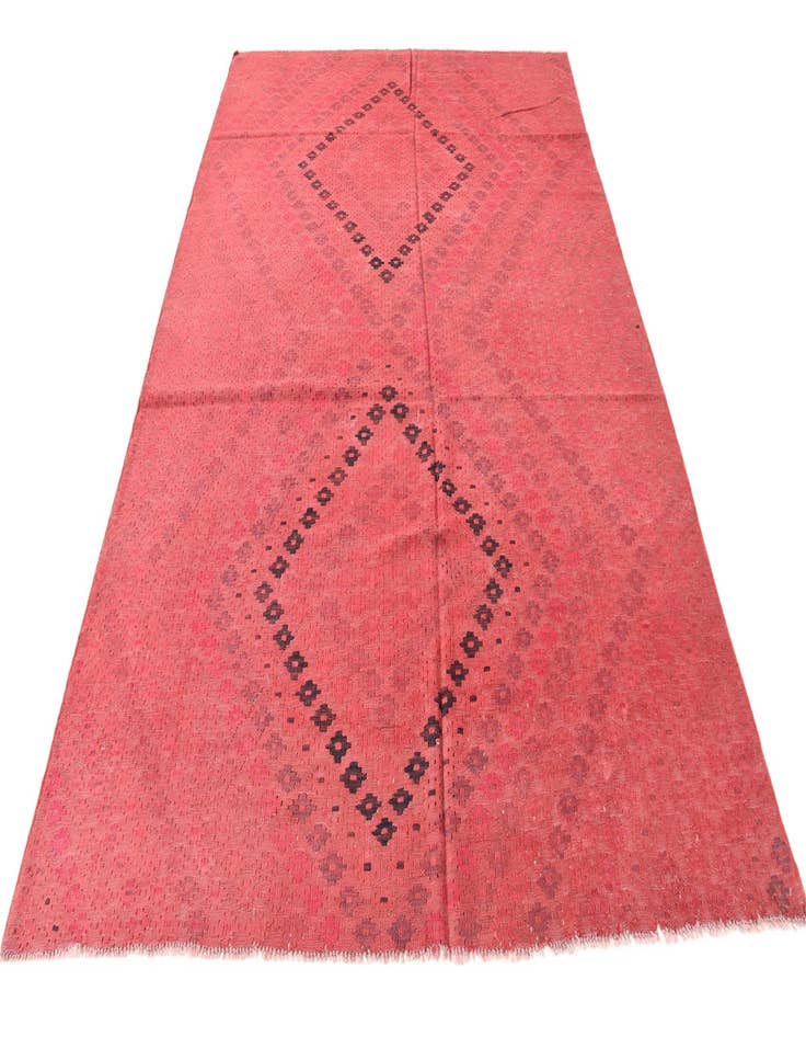 Detail image of 6' 7 x 9' 5 Hand Woven Kilim Modern Wool Rug
