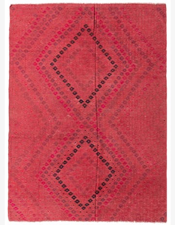 6' 7 x 9' 5 Hand Woven Kilim Modern Wool Rug