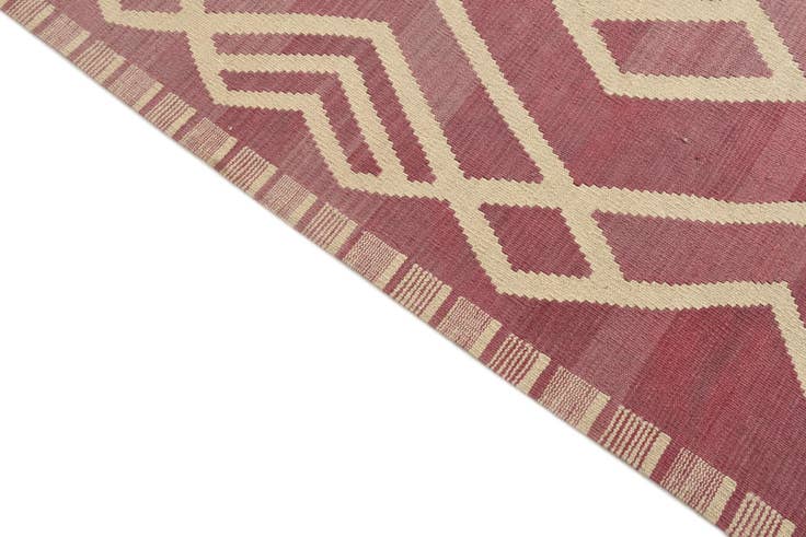 Detail image of 6' 9 x 9' 9 Hand Woven Kilim Modern Wool Rug