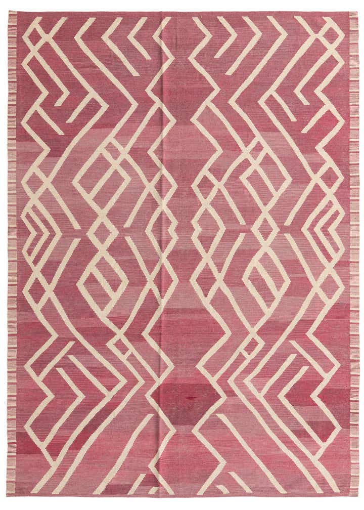 6' 9 x 9' 9 Hand Woven Kilim Modern Wool Rug