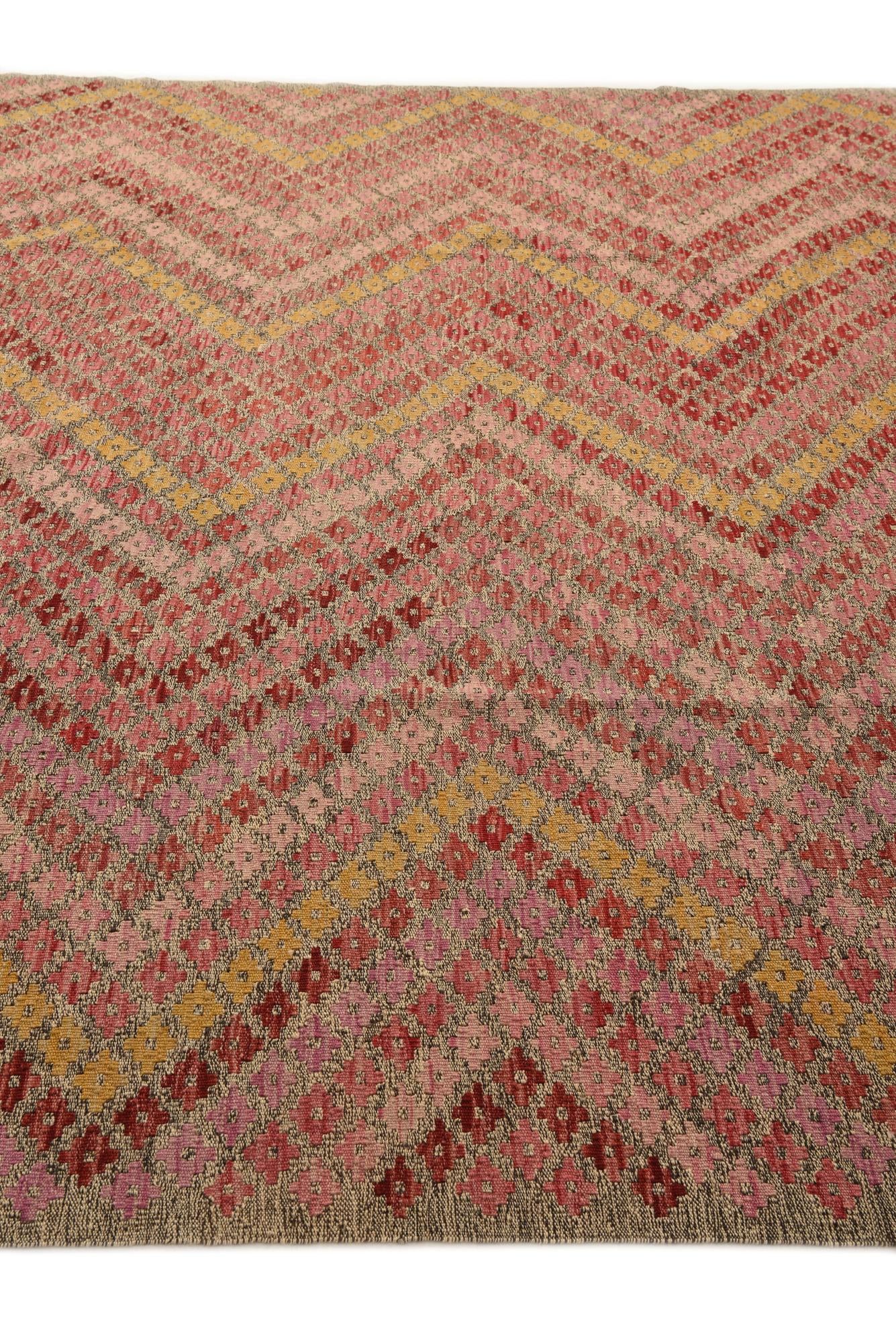 8' 7 x 11' 5 Hand Woven Kilim Modern Wool Rug
