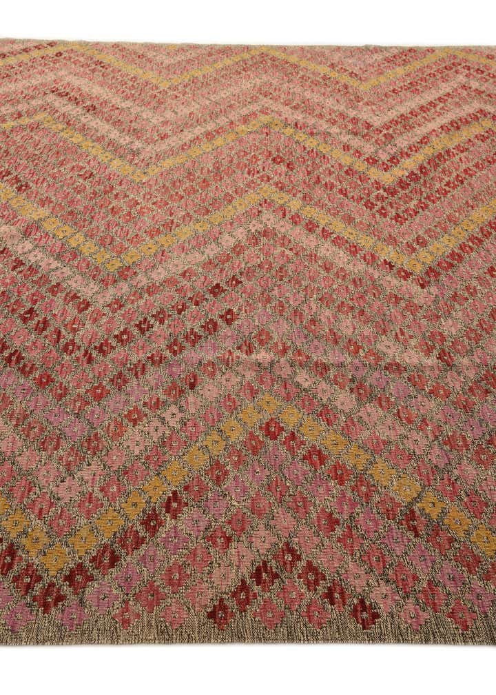 8' 7 x 11' 5 Hand Woven Kilim Modern Wool Rug