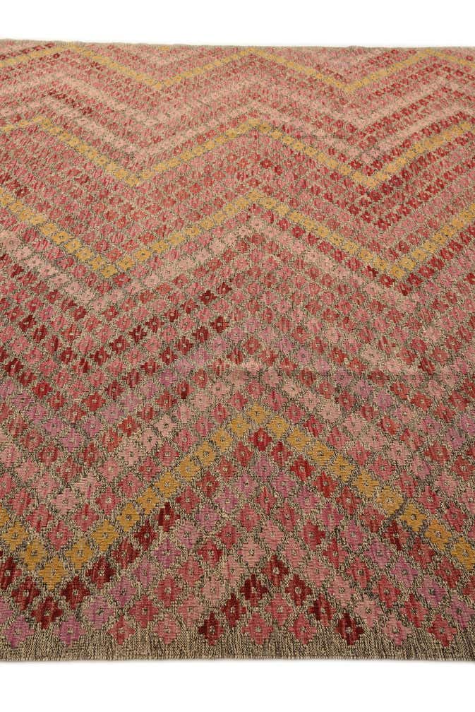 8' 7 x 11' 5 Hand Woven Kilim Modern Wool Rug