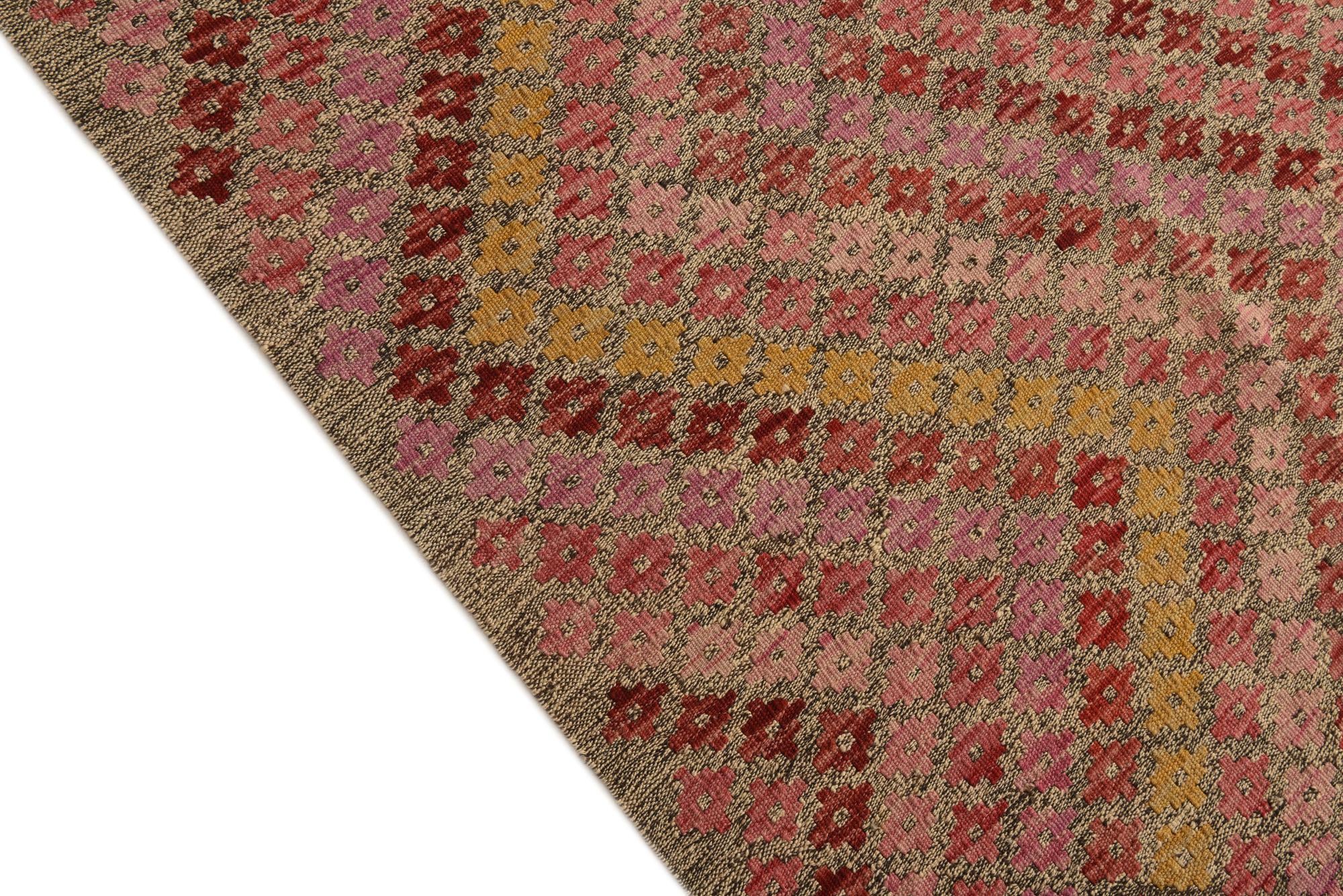8' 7 x 11' 5 Hand Woven Kilim Modern Wool Rug