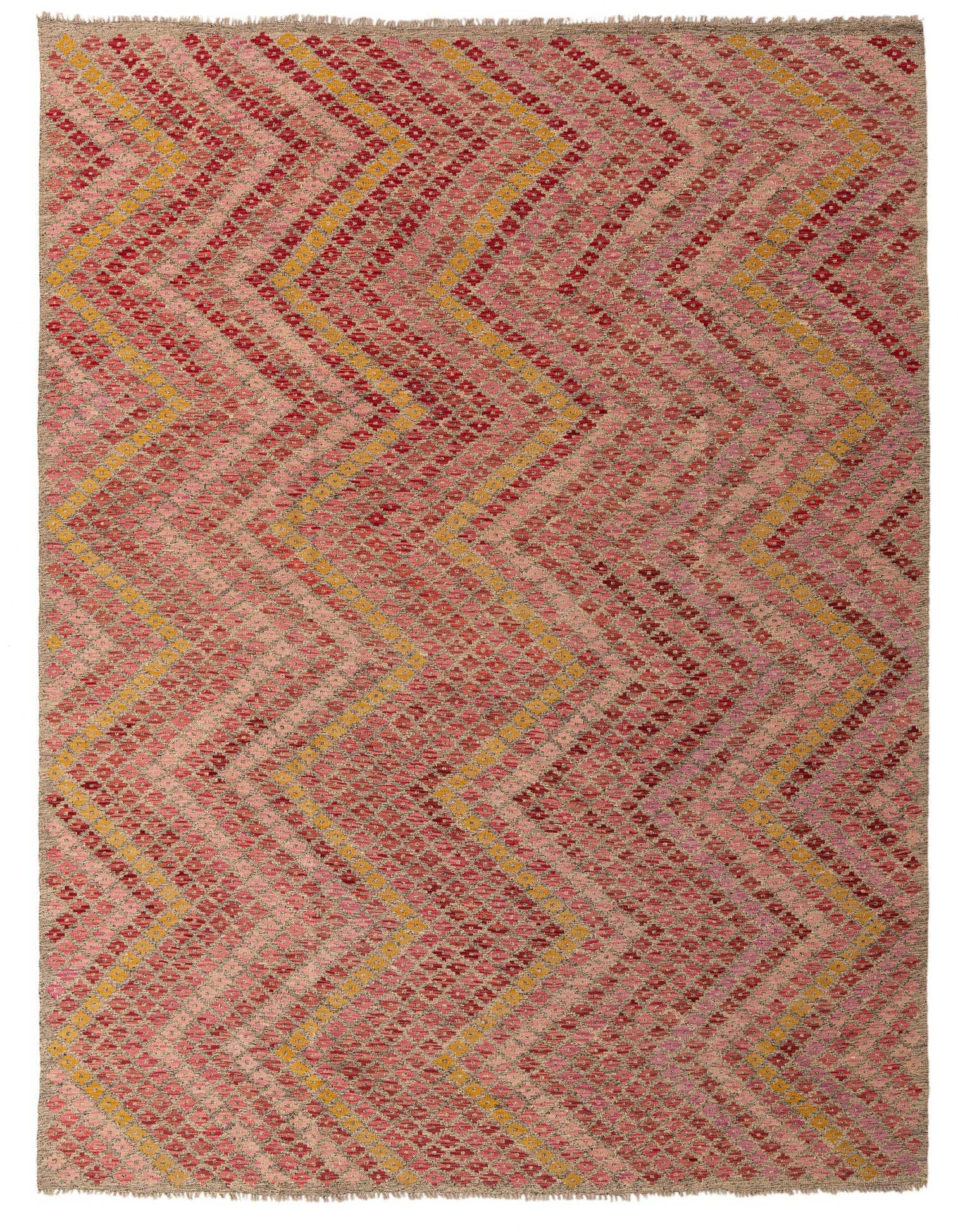 8' 7 x 11' 5 Hand Woven Kilim Modern Wool Rug