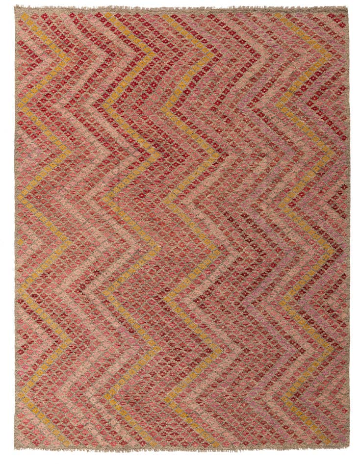 Detail image of 8' 7 x 11' 5 Hand Woven Kilim Modern Wool Rug