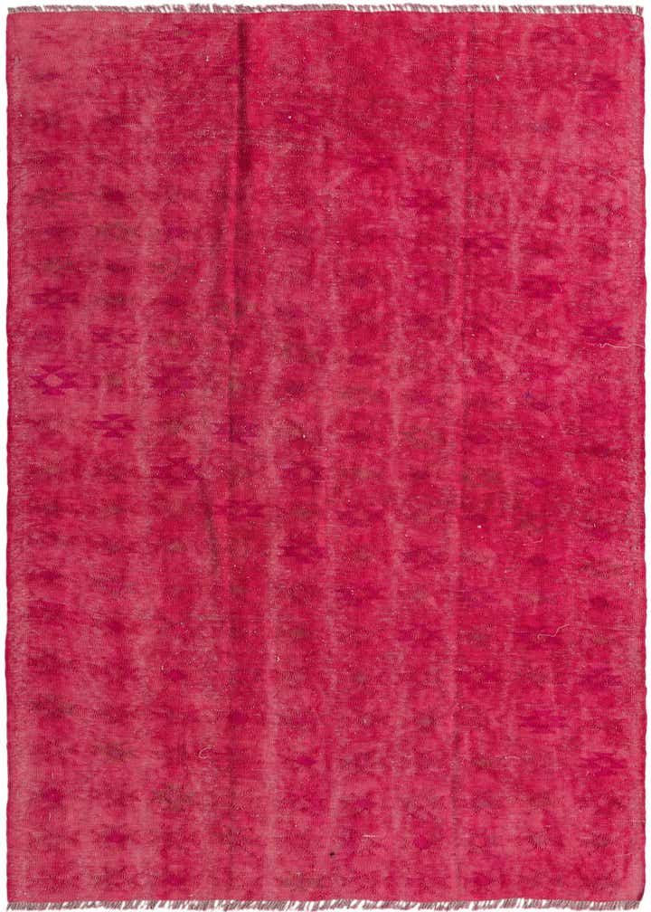 4' 6 x 6' 1 Hand Woven Kilim Modern Wool Rug