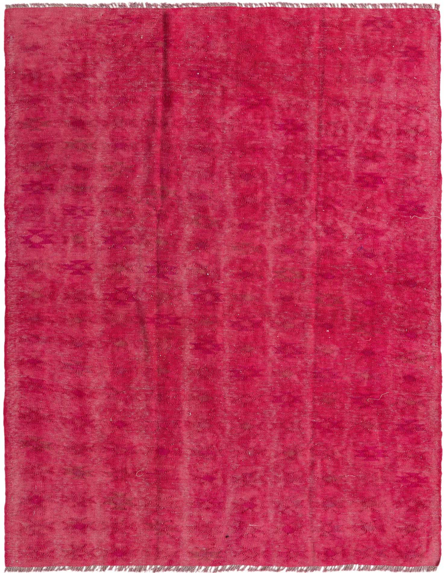 4' 6 x 6' 1 Hand Woven Kilim Modern Wool Rug