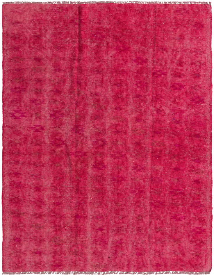 Detail image of 4' 6 x 6' 1 Hand Woven Kilim Modern Wool Rug