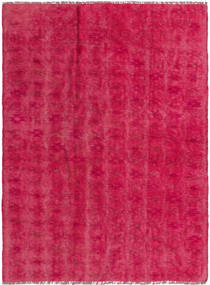 Detail image of 4' 6 x 6' 1 Hand Woven Kilim Modern Wool Rug