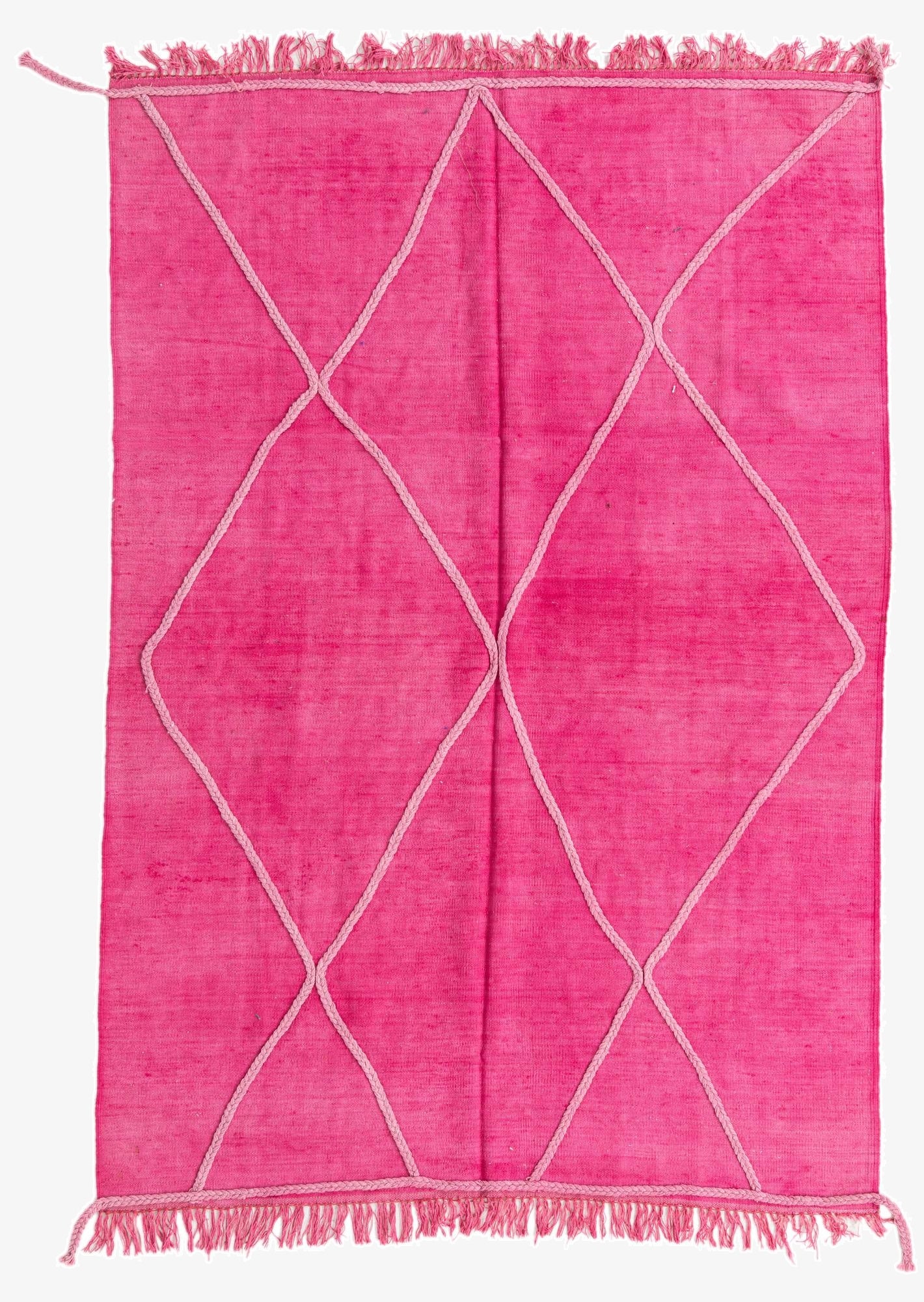 4' 11 x 7' 2  Hand Woven Kilim Modern Wool Rug