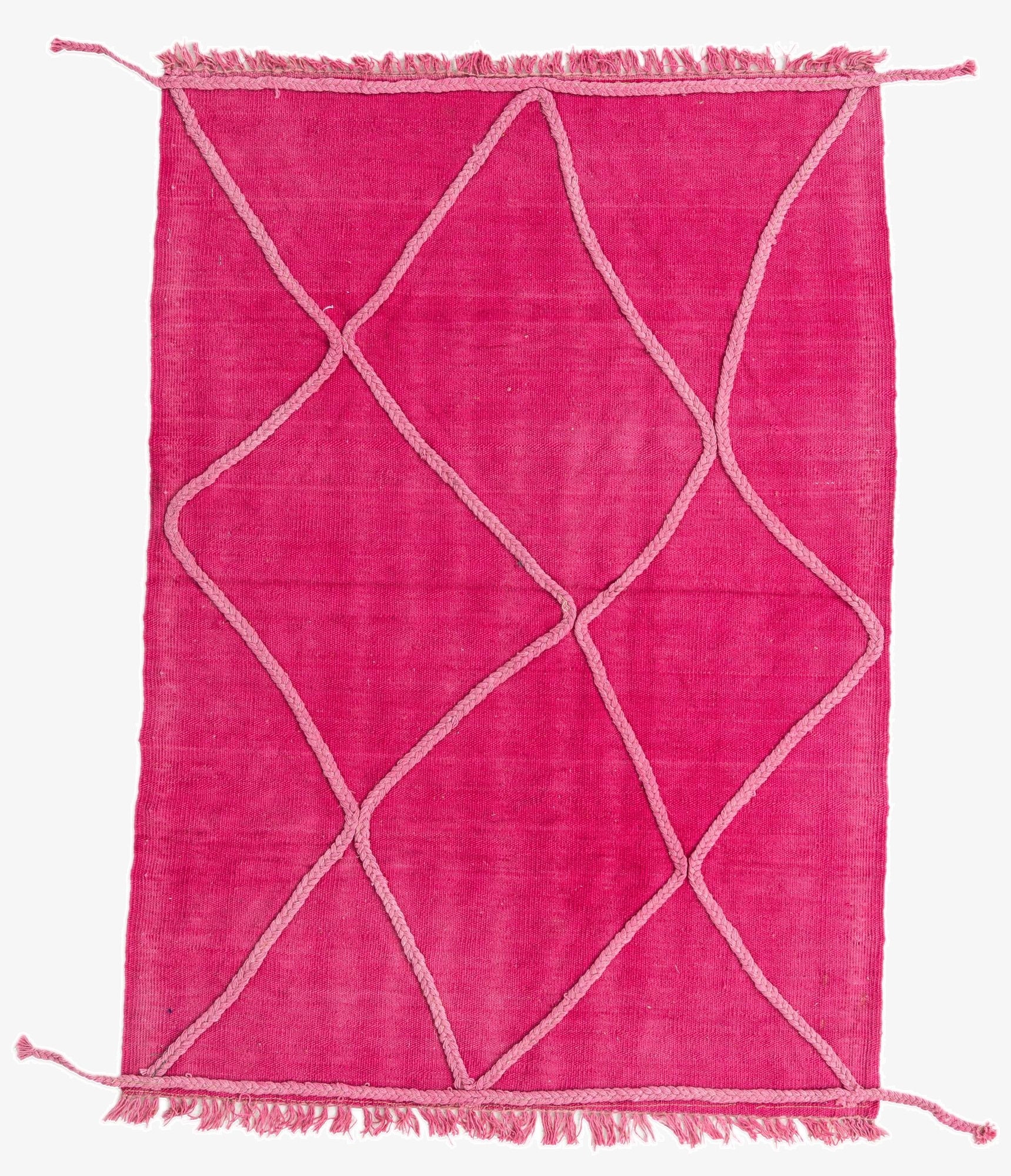 3' 4 x 4' 9  Hand Woven Kilim Modern Wool Rug