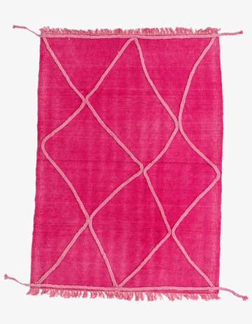 3' 4 x 4' 9 Hand Woven Kilim Modern Wool Rug