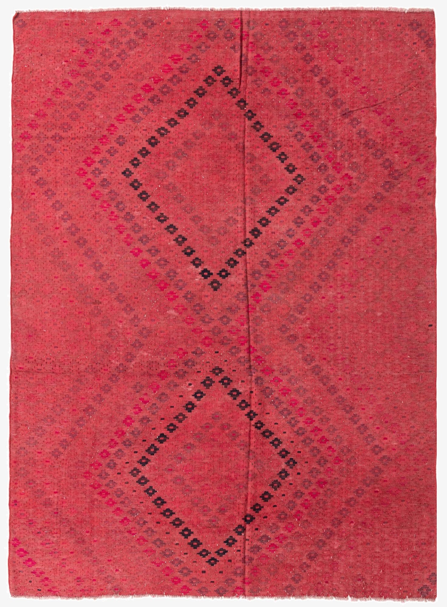 6' 7 x 9' 5  Hand Woven Kilim Modern Wool Rug