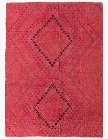 6' 7 x 9' 5 Hand Woven Kilim Modern Wool Rug